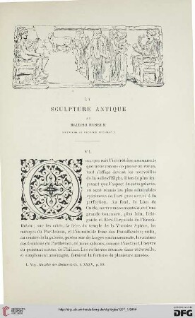 2. Pér. 35.1887: La sculpture antique au British Museum, 2