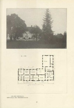 Schloss Schönrade. Grundriss des Erdgeschosses
