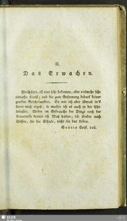 II. Das Erwachen