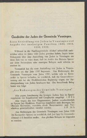 Geschichte der Juden der Gemeinde Venningen