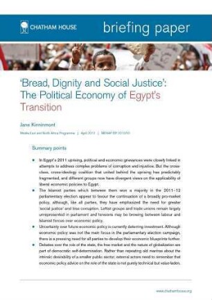 'Bread, dignity and social justice': the political economy of Egypt's transition