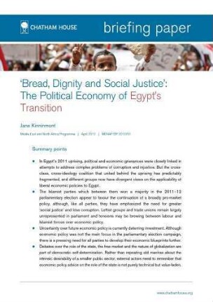'Bread, dignity and social justice': the political economy of Egypt's transition