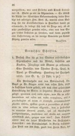 26-38 Vermischte Schriften