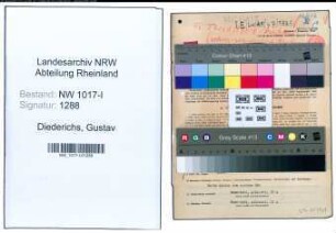 Entnazifizierung Gustav Diederichs , geb. 04.07.1909 (Kaufmann)