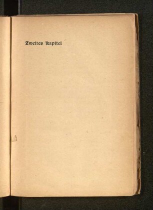Zweites Kapitel