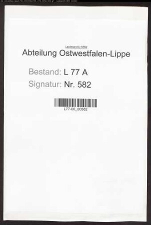Beschwerde des Johannismüllers Petig zu Lemgo über die Einengung des Mühlenkanals