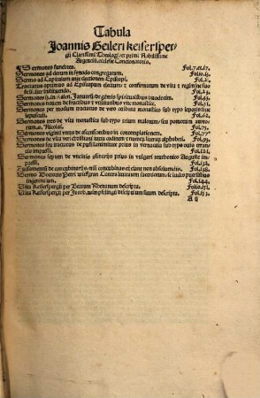 Sermones et varij Tractatus Keiserspergij