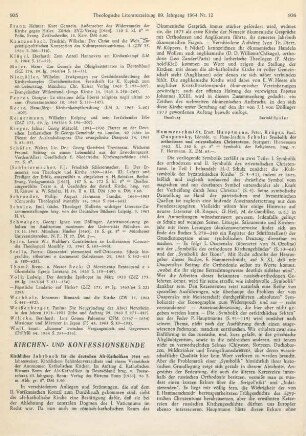 Kirchen- und Konfessionskunde