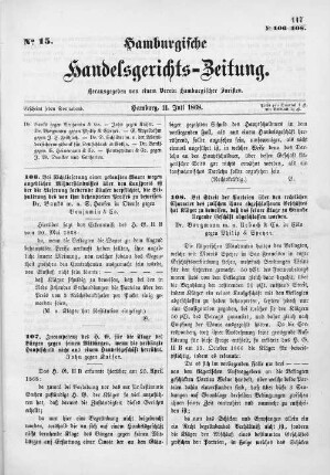 No. 15. 11. Juli 1868