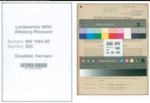 Entnazifizierung Hermann Grossfeld , geb. 16.08.1911 (Beamter)
