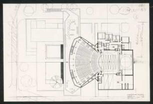 Schauspielhaus, Wuppertal: Grundriss Parkett / 1. Obergeschoss