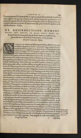 De Resurrectione Domini Nostri Iesu Christi ...