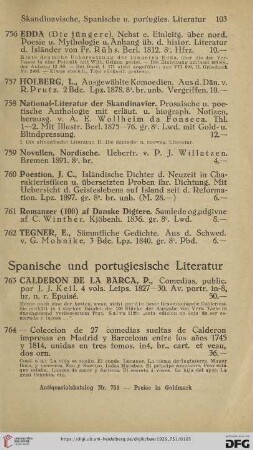 Spanische und portugiesische Literatur (Nr.763-787)