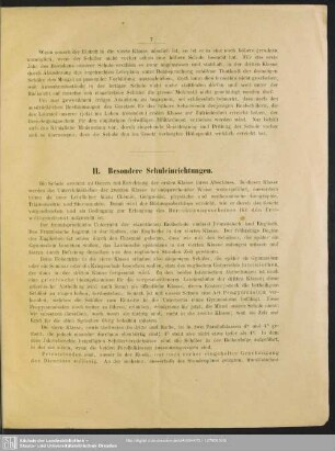 II. Besondere Schuleinrichtungen