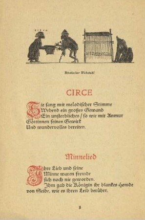 Circe ; Minnelied