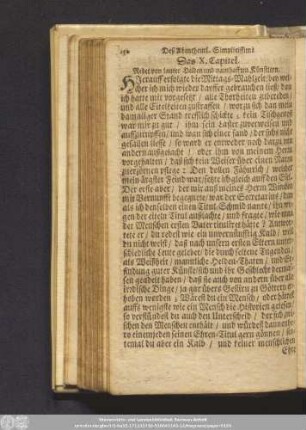 Das X. Capitel. Redet von lauter Helden und namhafften Künstlern.