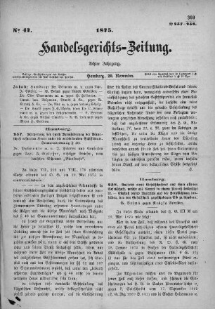 No. 47. 20. November 1875