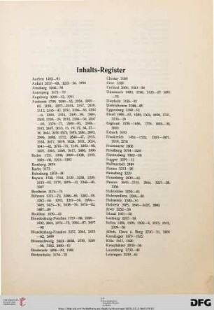 Inhaltsregister
