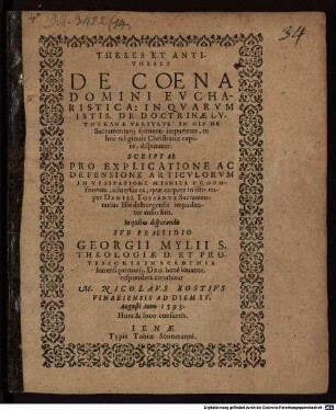 De baptismo disputatio tertia