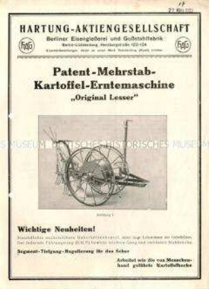 Kartoffel-Erntemaschine