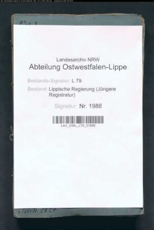 Besteuerung auf schaumburgischem Gebiet liegender Grundstücke lippischer Kolonate aus Silixen und Stemmen