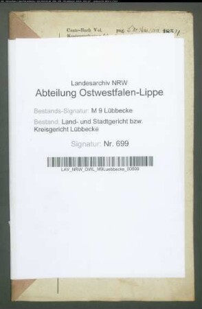 Erblasser: Kokemohr gt. Becker, Johann Heinrich: