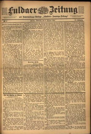 Ausgabe vom Mittwoch, den 09. Februar 1898.