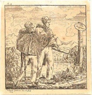 Gärtner, Friedrich von; "nach Schaffhausen" - Studie