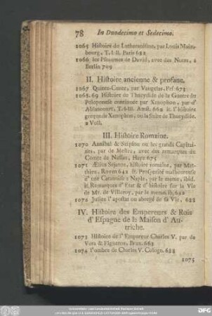 IV. Histoire des Empereurs & Rois d'Espagne de la Maison d'Autriche.
