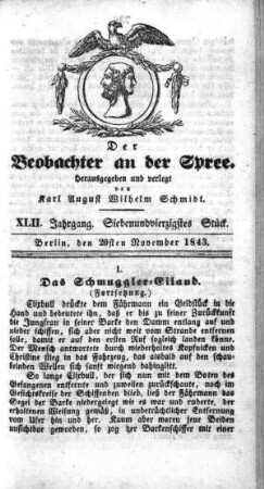 47. Stueck, 20. November 1843
