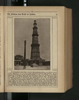 DIe Säulen von Delhi in Indien.