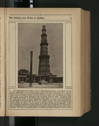 DIe Säulen von Delhi in Indien.