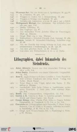 Lithographien (Nr. 1959-2054)