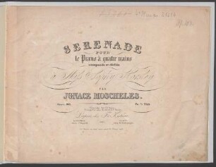 Sérénade : pour le piano à 4ms. ; oeuv. 103