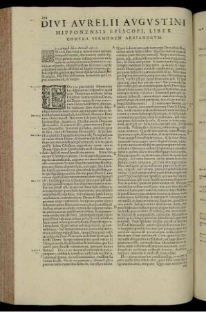 Divi Avrelii Avgvstini Hipponensis Episcopi, liber contra sermonem Arrianorvm