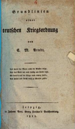 Grundlinien einer teutschen Kriegsordnung