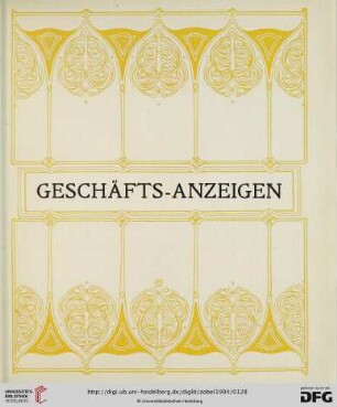 Geschäfts-Anzeigen