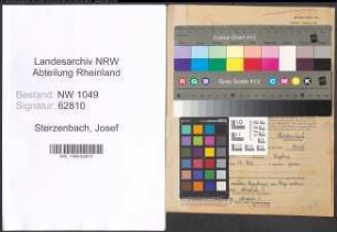 Entnazifizierung Josef Sterzenbach , geb. 12.09.1894 (Justizangestellter)