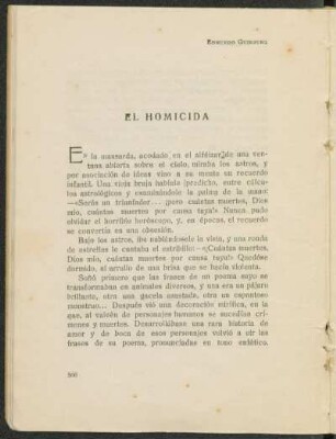 El homicida