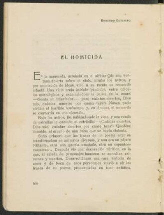 El homicida