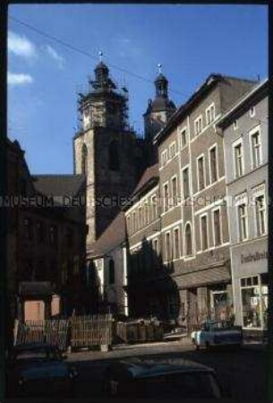 Die Türme der Stadtkirche in Lutherstadt Wittenberg