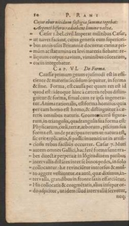 Cap. VI. De Forma.