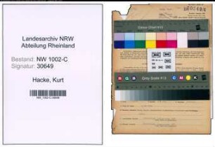 Entnazifizierung Kurt Hacke, geb. 03.01.1912 (Kaufmann)