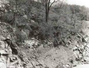 Doline im dinarischen Karst. Blick von der Straße Opatija-Rijeka