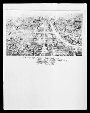 Paris, Panorama vom Place de l'Etoile nach Osten