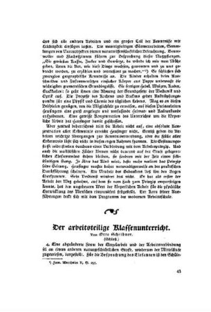 Der arbeitsteilige Klassenunterricht : (Schluß)