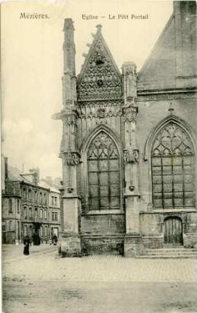 "Mézières. Eglise - Le Petit Portail"