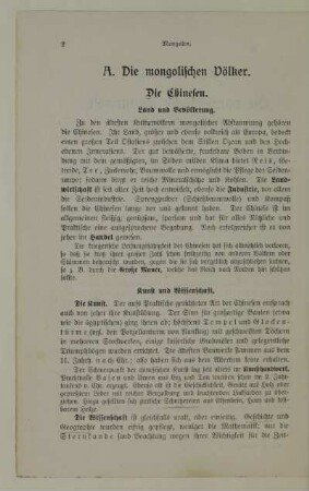 A. Die mongolischen Völker