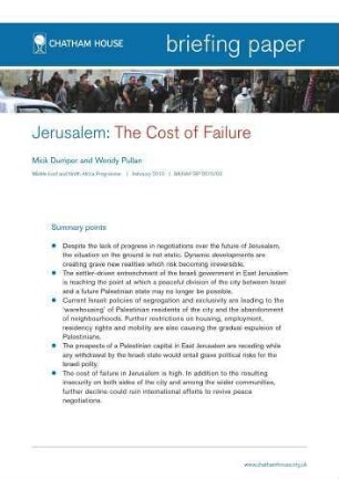 Jerusalem: the cost of failure