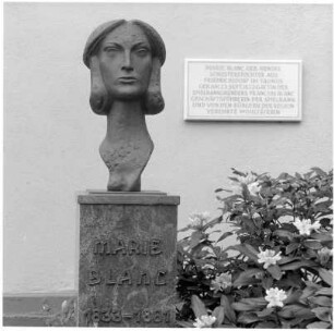 Kurpark, Bildnis Marie Blanc; Bad Homburg, Augustaallee (Kaiser-Friedrich-Promenade)